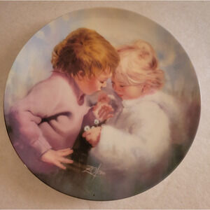 Vtg Pemberton Oakes Plate Tiny Treasures Donald Zolan w/ COA & Box #4421A